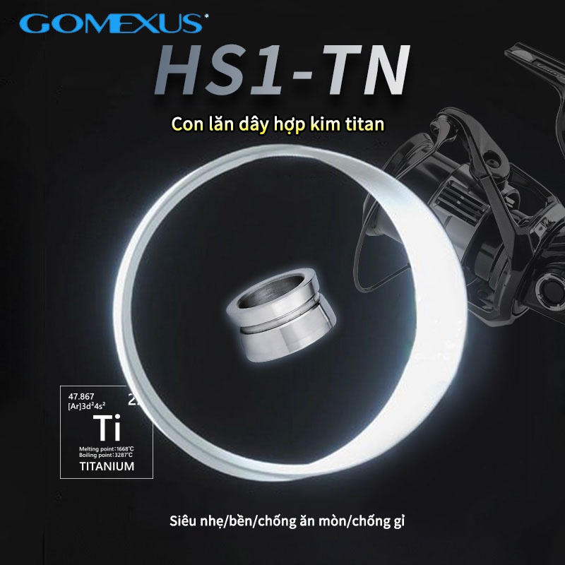 Ảnh Gomexus D109 Con lăn dây máy câu Shimano hợp kim titan Vòng Bi Thích Hợp Quay Câu Cá Phụ Kiện Mịn Xoay Cao Độ Cường Lực Cao 2
