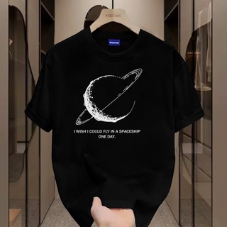 ✨Hàng có sẵn✨WASSUP moonscape -Áo thun nam mới! 100% cotton, thời trang, Unisex