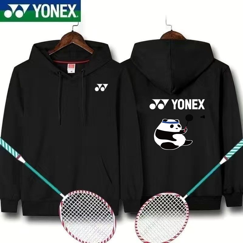 24 áo hoodie dòng cầu lông YONEX mới dành cho nam và nữ, quần áo cặp đôi, thấm nước và thấm mồ hôi tập thể thao cho trẻ em