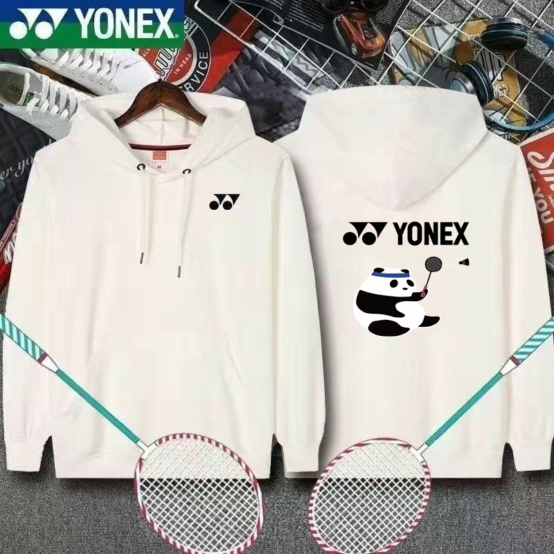 24 áo hoodie dòng cầu lông YONEX mới dành cho nam và nữ, quần áo cặp đôi, thấm nước và thấm mồ hôi tập thể thao cho trẻ em