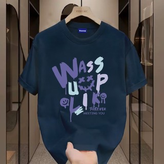 ✨Hàng có sẵn✨WASSUP Graffiti Maker -Áo thun nam mới! 100% cotton, thời trang, Unisex