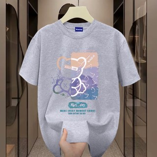 ✨Hàng có sẵn✨WASSUP gloomy bear -Áo thun nam mới! 100% cotton, thời trang, Unisex