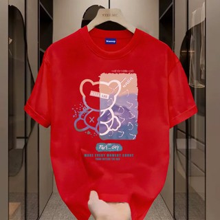 ✨Hàng có sẵn✨WASSUP gloomy bear -Áo thun nam mới! 100% cotton, thời trang, Unisex