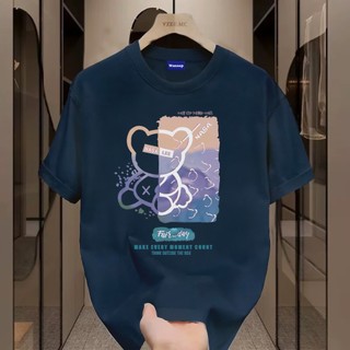✨Hàng có sẵn✨WASSUP gloomy bear -Áo thun nam mới! 100% cotton, thời trang, Unisex