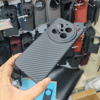 Vỏ Carbon Sợi Aramid Thật Cho Vivo X200 Pro X200 Mini Siêu Mỏng Chống Rơi Bảo Vệ Chống Sốc Ốp Lưng Vỏ Điện Thoại
