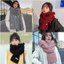 Khăn quàng cổ mùa đông trơn chất dạ len phong cách Hàn Quốc hot trend