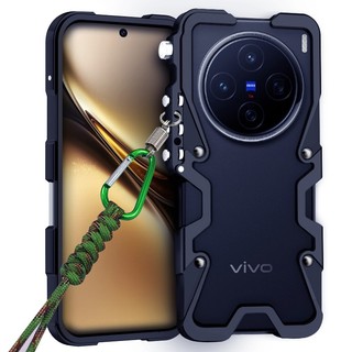 Dành Cho Vivo X200 Pro Siêu Nhôm Giáp Kim Loại Ốp Lưng Khung Dành Cho Vivo X100S X100 Vỏ Bảo Vệ Siêu Chống Sốc Vỏ Điện Thoại