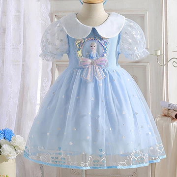 Váy bé gái Váy đông lạnh trẻ em công chúa Elsa cotton Váy dự tiệc trẻ em thời trang cho bé