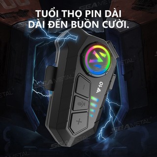 SEAMETAL Chống NướcTai Nghe Liên Lạc Bluetooth 5.3, Bộ Đàm Gắn Mũ Bảo Hiểm, Gắn Mũ Bảo Hiểm Xe Mô Tô