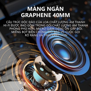 SEAMETAL Chống NướcTai Nghe Liên Lạc Bluetooth 5.3, Bộ Đàm Gắn Mũ Bảo Hiểm, Gắn Mũ Bảo Hiểm Xe Mô Tô