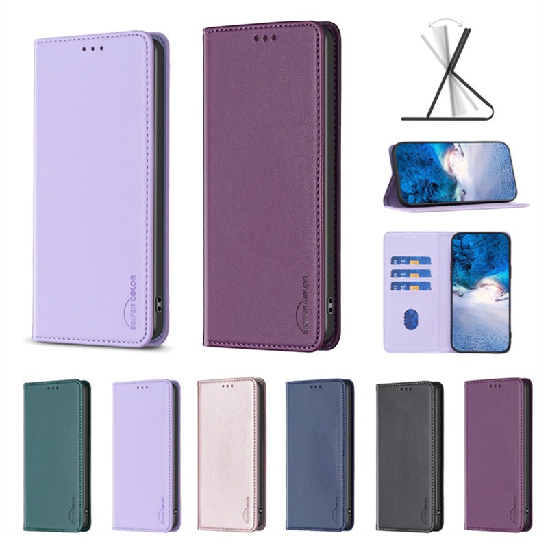 Dành Cho Iphone SE 2 3 4 6 6S 7 8 11 X XS XR Plus Pro Max 2020 2022 2024 16E 17E Vỏ Da Ví Lật Giá Đỡ Khe Cắm Thẻ Bao Da