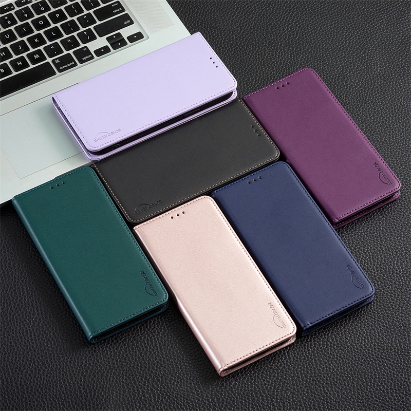 Dành Cho Iphone SE 2 3 4 6 6S 7 8 11 X XS XR Plus Pro Max 2020 2022 2024 16E 17E Vỏ Da Ví Lật Giá Đỡ Khe Cắm Thẻ Bao Da