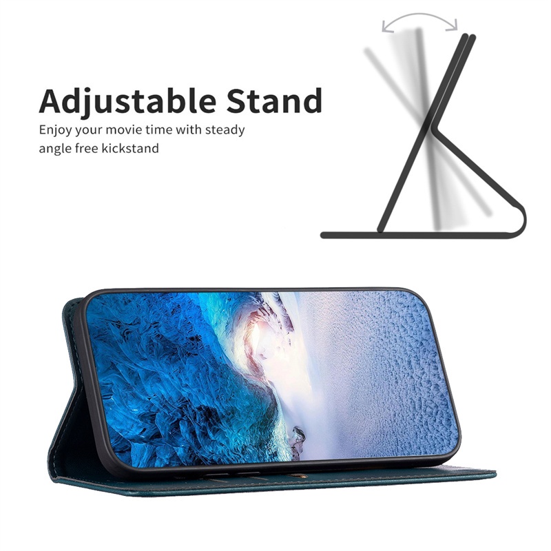 Dành Cho Iphone SE 2 3 4 6 6S 7 8 11 X XS XR Plus Pro Max 2020 2022 2024 16E 17E Vỏ Da Ví Lật Giá Đỡ Khe Cắm Thẻ Bao Da