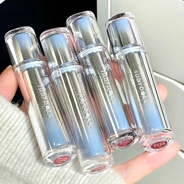 Judydoll Mirror Lip Gloss Mirror Water Gloss Lip Gloss Ice Iron Lip Glaze Lipstick Non-stick Cup Orange Lip Gloss Lip Makeup EDRM