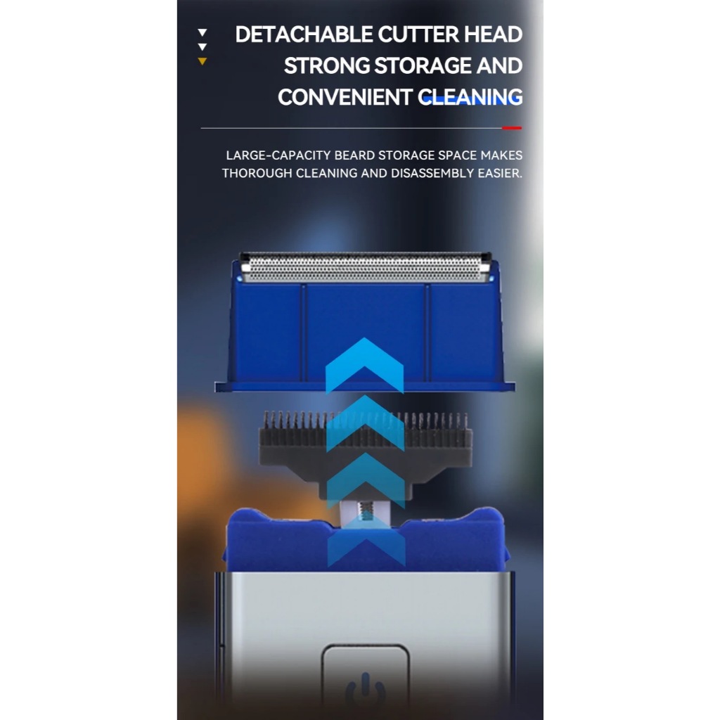 Ảnh Kemei Electric Mini Qua Lại Dao Cạo Nam Di Động Di Động Điện Không Dây Máy Cạo Râu Có Thể Sạc Lại Lưỡi Đơn Máy Cạo Râu 3