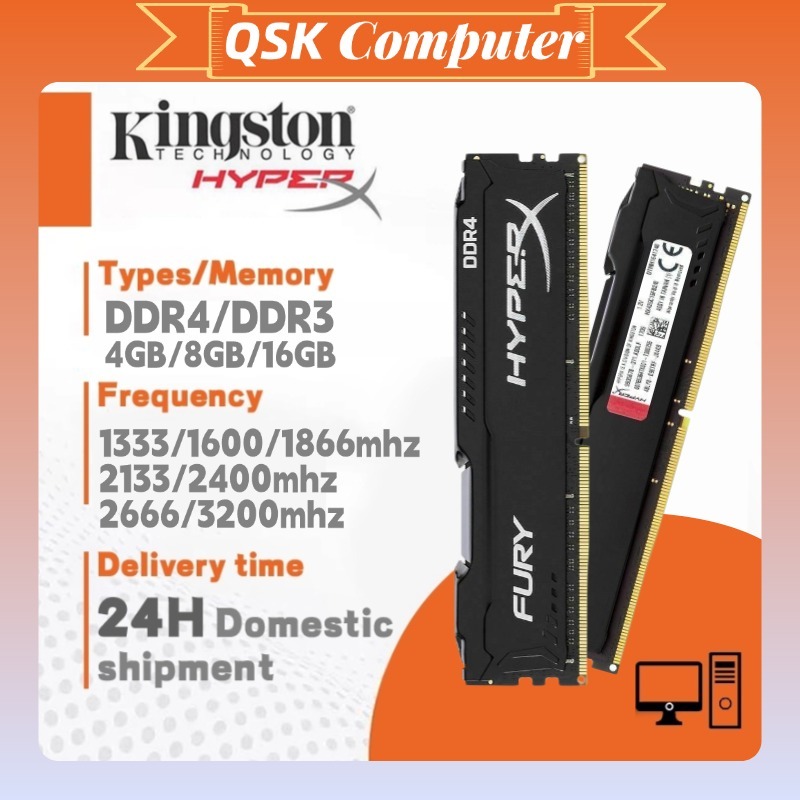 Máy tính để bàn Kingston HyperX FURY Desktop RAM 8GB 16GB 32GB