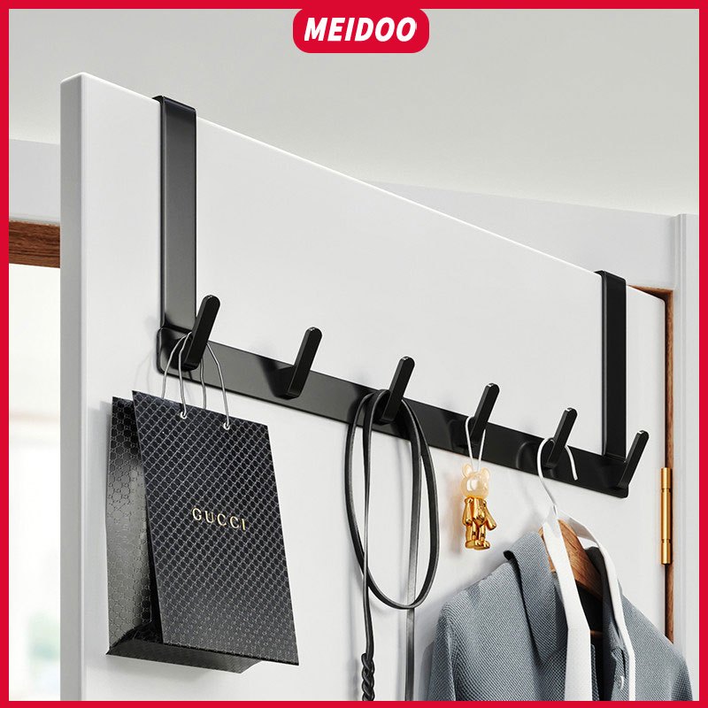 Ảnh Móc treo đồ MEIDOO màu vàng đen gắn sau cửa cài đặt không có lỗ bắt đầu sử dụng nhanh 1