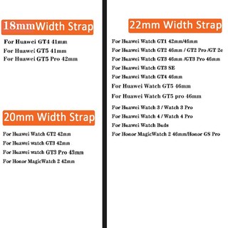 Dây đeo silicon 18 20 22mm cho Huawei Watch GT6 GT5 Pro / GT4 / GT3 SE / GT2-3-4-5-6 42mm 46mm-Pro-2e / Buds