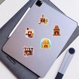 Bộ 50 Hoạt Hình Lò Sưởi Dán Laptop Xe Đạp Đàn Guitar Ván Trượt DIY Graffiti Chống Thấm Nước Miếng Dán