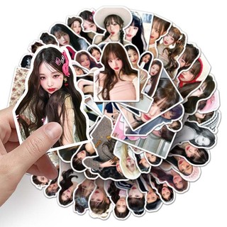 Bộ 50 Jang Won Young Kpop IVE Ngôi Sao Dán Trang Trí Vali Thêu Sò Điện Thoại Laptop Đồ Chơi