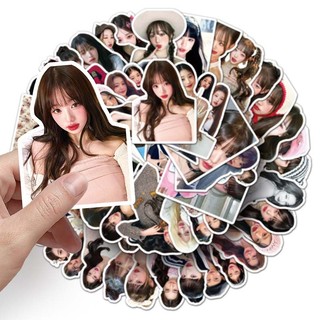 Bộ 50 Jang Won Young Kpop IVE Ngôi Sao Dán Trang Trí Vali Thêu Sò Điện Thoại Laptop Đồ Chơi