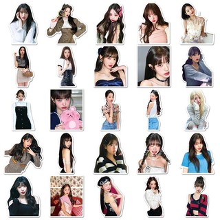 Bộ 50 Jang Won Young Kpop IVE Ngôi Sao Dán Trang Trí Vali Thêu Sò Điện Thoại Laptop Đồ Chơi