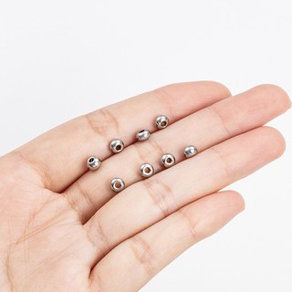 Hạt Thép Không Gỉ Miếng Đệm Hạt Tự Làm Phụ Kiện Trang Sức Handmade Vòng Tay Gioăng Phẳng Tròn Hạt