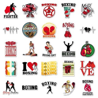 Bộ 50 Đấm Bốc Dán Thể Thao Laptop Xe Đạp Đàn Guitar Ván Trượt Miếng Dán DIY Graffiti Chống Thấm Nước