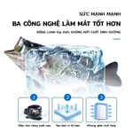 Tủ đông mini 65/90  lít Tủ trữ đông sữa mẹ,thịt,cá,Làm đá nhanh Có 5 mức nhiệt độ Tiết kiệm năng lượng BH 1 năm — ảnh 5