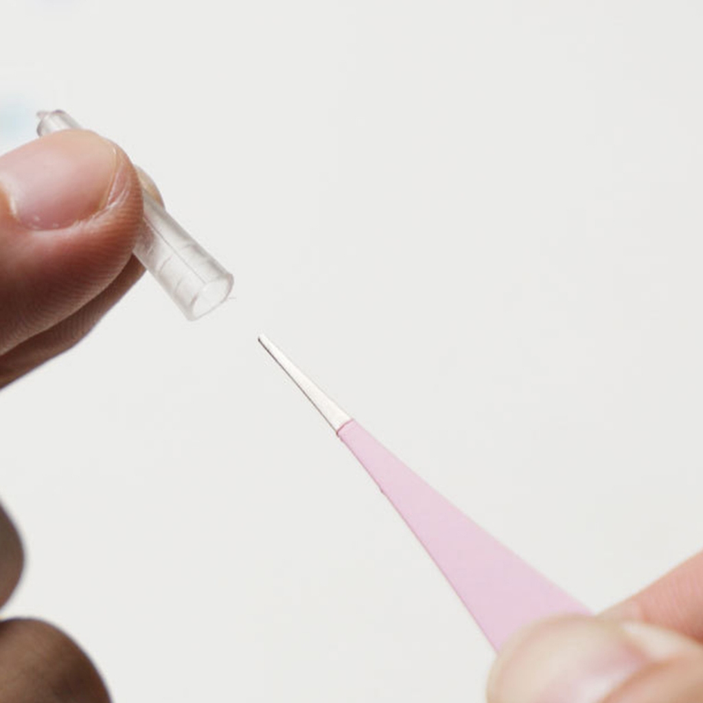 IOIIK Nhíp Thẳng Chống Tĩnh Điện Móng Tay Chắc Chắn Nghệ Thuật Kim Cương Giả Nipper Nhíp