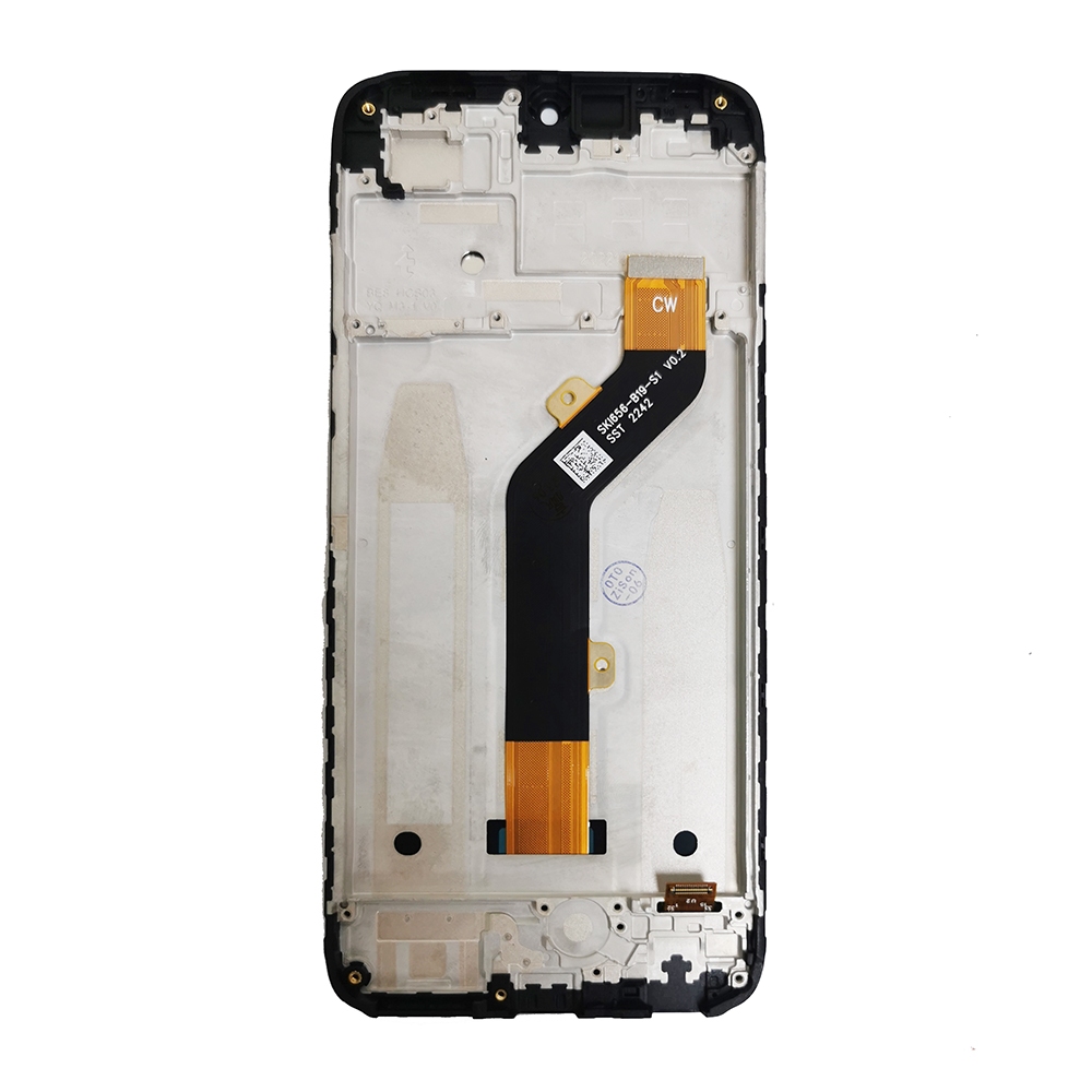 Dành cho Tecno Pop 6 Pro BE8 Màn hình LCD Bộ số hóa màn hình cảm ứng có khung lắp ráp