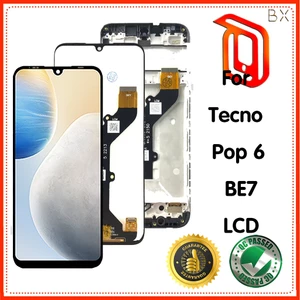 Dành Cho Tecno POP 6 Màn Hình LCD Màn Hình Cảm Ứng Lắp Ráp Bộ Số Hóa Cho POP6 BE7 Màn Hình LCD Bộ Phận Sửa Chữa
