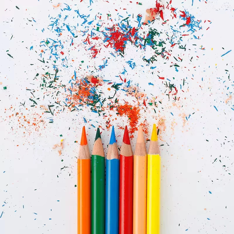 Bộ bút chì vẽ màu dầu 12 / 24 / 36 / 48 màu Bút chì màu gỗ cho trẻ sơ sinh Phác thảo Vẽ đồ dùng nghệ