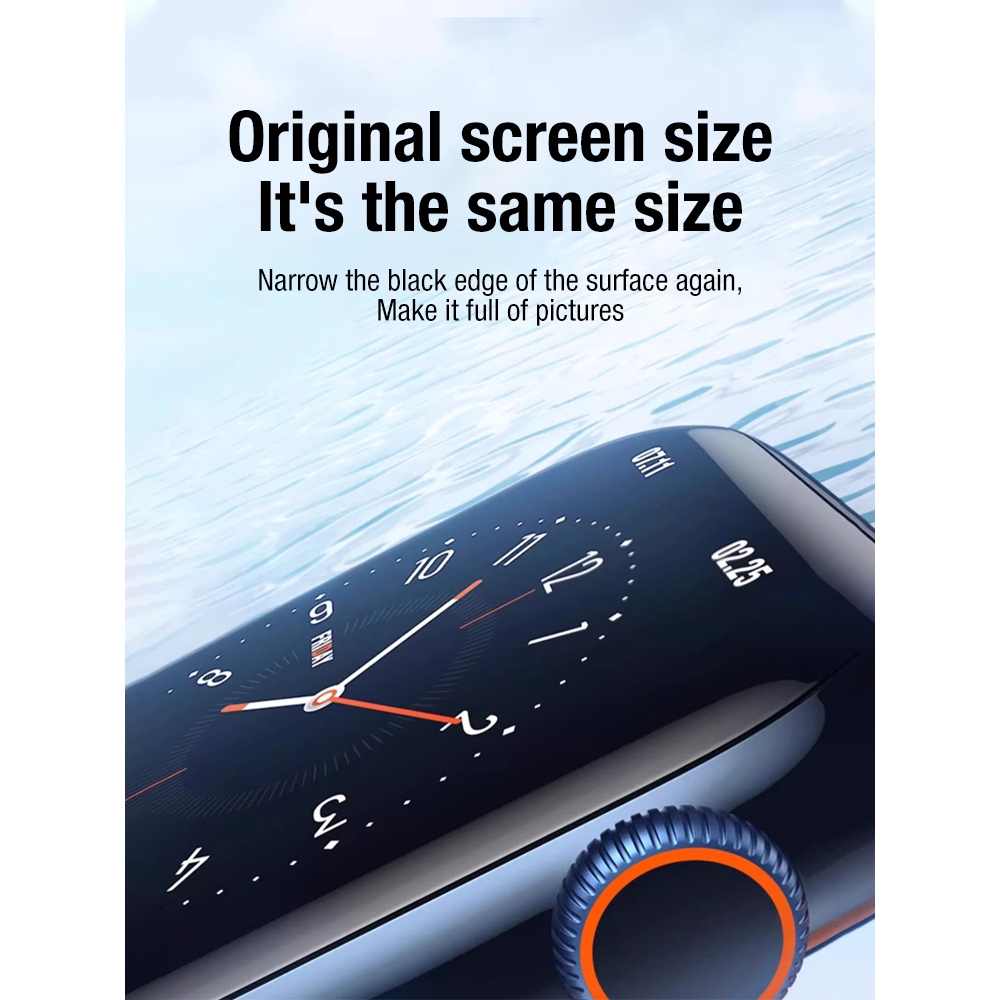 Phim mềm bằng gốm áp dụng màng mềm bảo vệ toàn màn hình Phim đồng hồ cho Apple Watch S11 S10 46mm 42mm Iwatch Band trong một giây