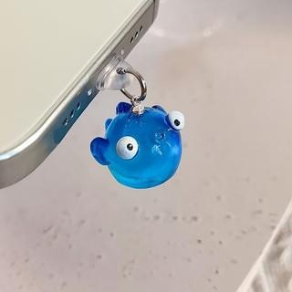 Điện Thoại Di Động Trang Trí Chống Bụi Cắm Hợp Kim DIY Gió Đại Dương Cá Bay Nhỏ Quyến Rũ Điện Thoại Di Động Lỗ Chống Bụi Cắm