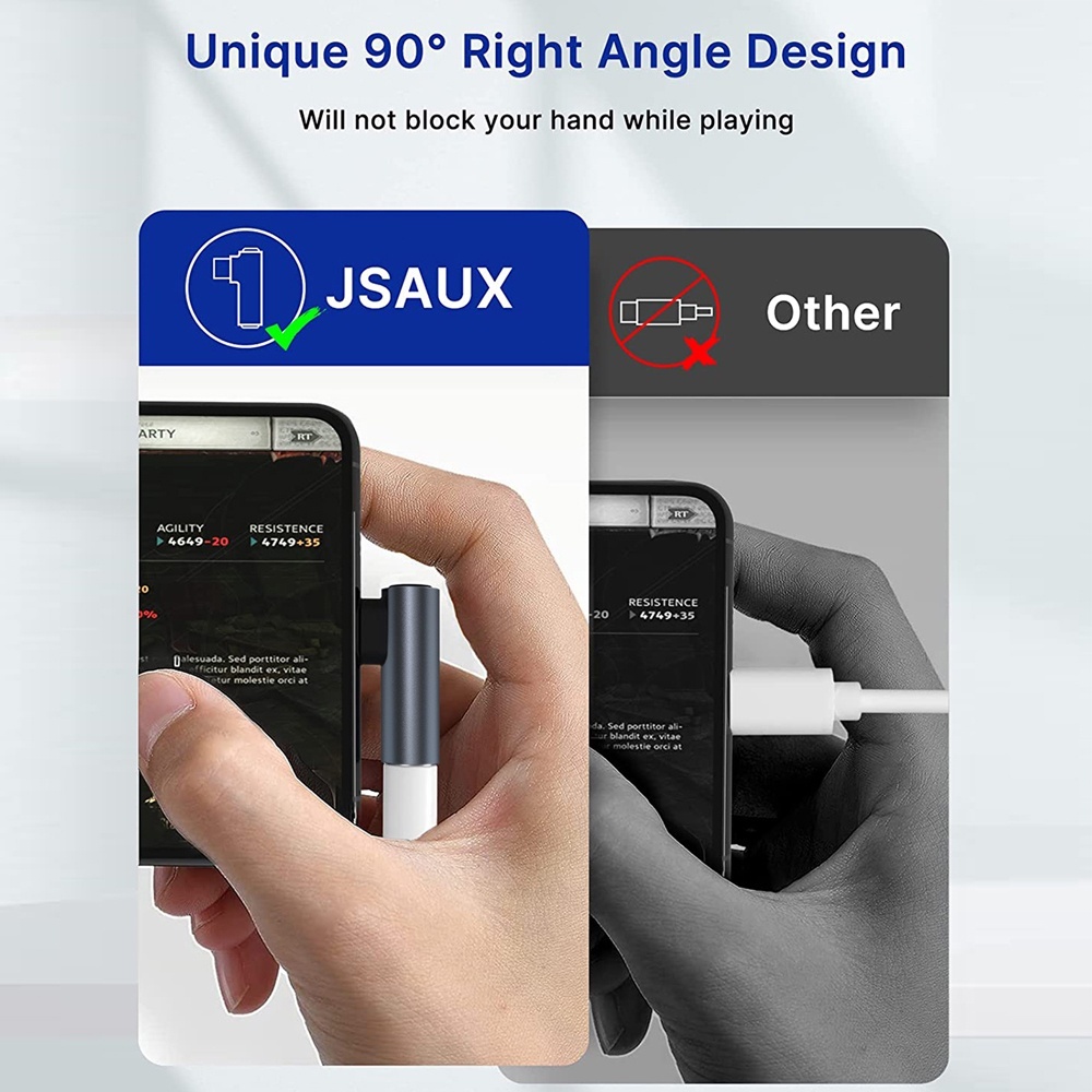 Ảnh Hdoorlink USB Type-C Sang 3.5 mm Jack Bộ Chuyển Đổi Âm Thanh Khuỷu Tay IOS Sang Tai Nghe Aux Jack Chuyển Đổi Cho Điện Thoại 4