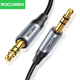 Rocoren 3.5mm Cáp Âm Thanh AUX Nam Đến Nam Âm Thanh Nguyên Chất Thưởng Thức Cho Điện Thoại Laptop Ô Tô Âm Thanh TV