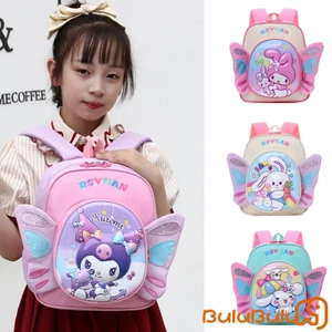 Ba lô mẫu giáo Bé trai Bé gái Hoạt hình Cánh công chúa nhẹ Ba lô đi học để đi du lịch, đi chơi 3-6 tuổi