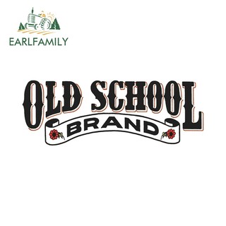 EARLFAMILY 13cm Cũ Trường Học Xe Dán Vintage Đề Can Ốp Lưng Laptop Camper Tumbler Trang Trí Thời Trang Graffiti Chống Thấm Nước Xe Hàng