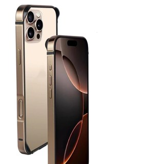 Ốp điện thoại Kim Loại Nhôm Nguyên Chất Cho iPhone 16 Pro Max 16 Plus Khung Nhôm TPU Silicon Chống Sốc Bảo Vệ Mặt Sau