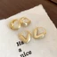 Tông Màu Vàng Mờ Chải Chunky Huggie Vòng Bông Tai Nữ, Bông Tai Vòng Nhỏ Dày Tối Giản, Trang Sức Hàng Ngày Dainty