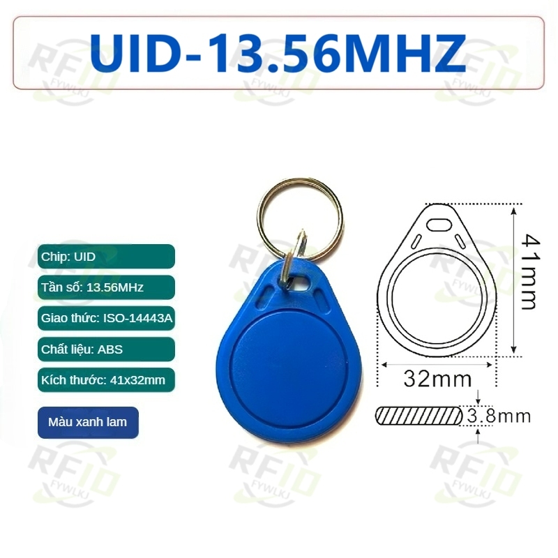 [100 Chiếc] Copy Card UID.Access Control Card Tần Số 13,56 MHZ.RFID Thẻ ...