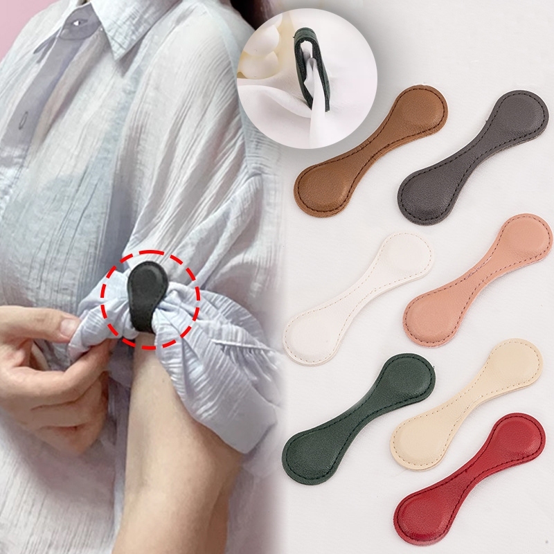 [Yunyuan] Khóa từ tính bằng da trên tay áo và chân quần không may viền ngăn quần chảy xệ trên sàn Kẹp khóa từ tính mạnh mẽ để đóng quần