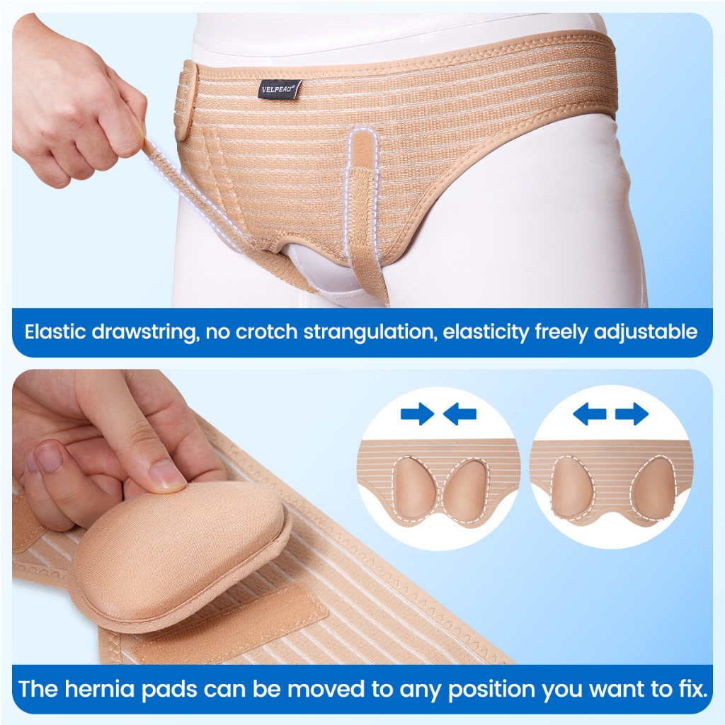 Ảnh Đai Giảm Đau VELPEAU Hernia Kèm 2 Miếng Đệm Nén Có Thể Tháo Rời 4