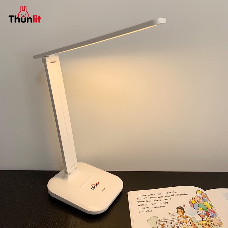Ảnh Đèn bảo vệ mắt Thunlit 7W 3 nhiệt độ màu chỉnh được sạc USB 3200mAh Đèn bàn LED có thể gập lại để học tập cho sinh viên 3
