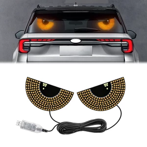 Đèn Wxpression ô tô Đèn LED cửa sổ ô tô Mắt quỷ Đèn tín hiệu chạy bằng USB