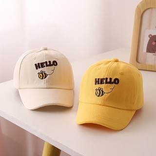 Dễ Thương Họa Tiết Ong Mật Mũ Trẻ Em Chữ Thêu Bé Trai Mũ Bóng Chày Ngoài Trời Chống Nắng Cho Trẻ Em 2-6 Tuổi