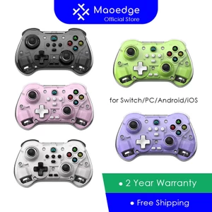 Bộ điều khiển trò chơi không dây Maoedge Dual Hall Tay cầm chơi Game Bluetooth có vỏ từ tính cho Nintendo Switch PC Android iOS Bộ điều khiển
