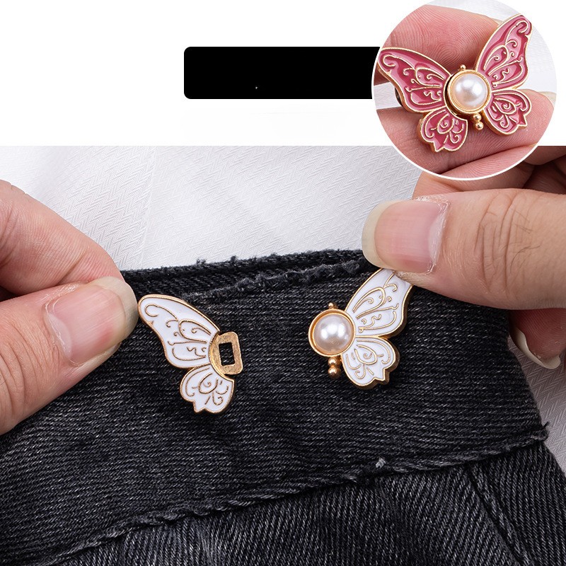 70 Kiểu Bướm Khóa Eo Tháo Rời Nút Thắt Lưng Quần Jean Giúp Thu Nhỏ Vòng Eo Và Giảm Cổ Quần - Phụ Kiện Thời Trang