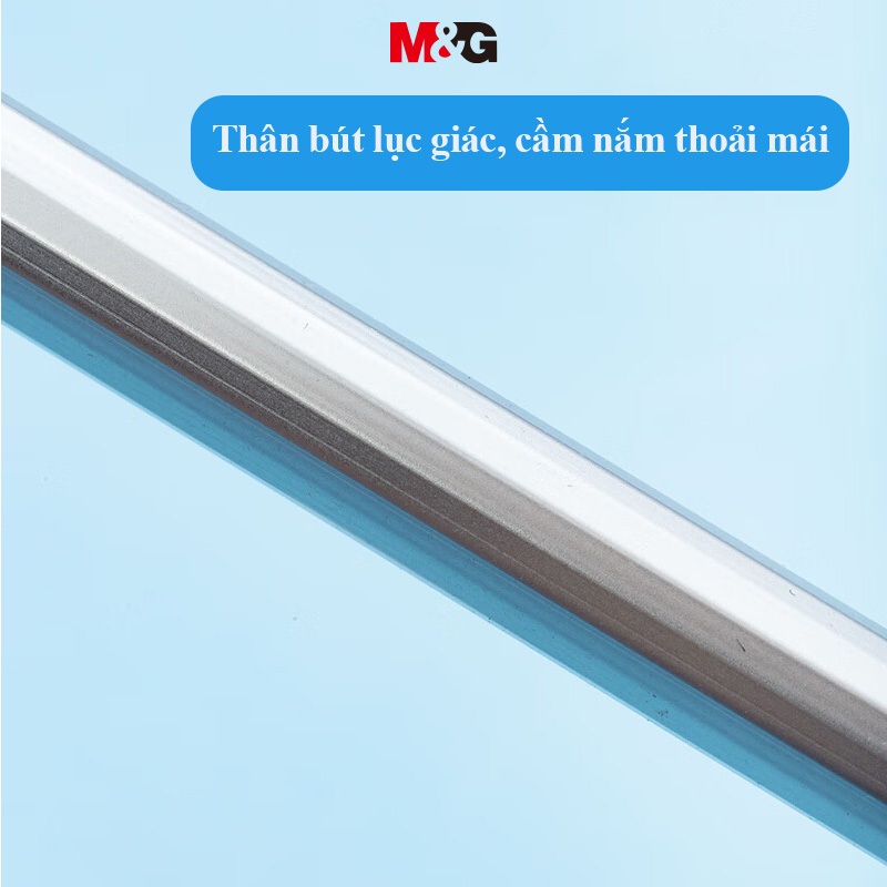 M&G 1 Hộp 3 Chiếc Bút Chì Kim 0.5mm, Vỏ Kim Loại Màu Bạc, Trọng Tâm Thấp, Chống Gãy Ngòi 1001I